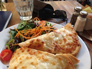 Croque Monsieur and a salad!  Delicieux!