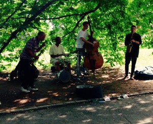 Jazz Quartet Cool Vibes on a Hot Day